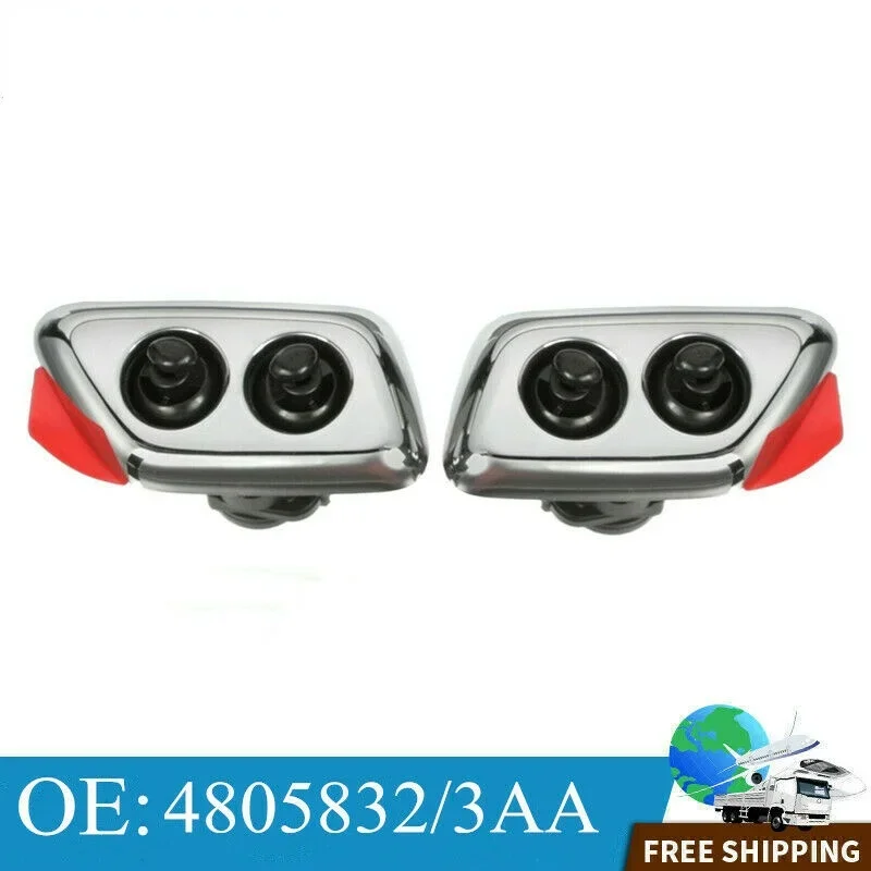 A ABSOPRO Izquierda Derecha Faro Lavado Boquilla Chorro Para Jaguar - 2uds Negro