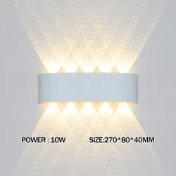 Sleek Waterproof LED Wall Light (Warm White (2700 - 3500K))
