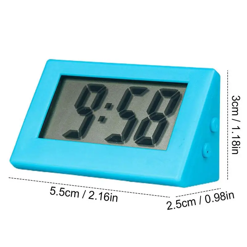LCD Digital Clock Mini Desktop Clock for Bedroom Student Exam