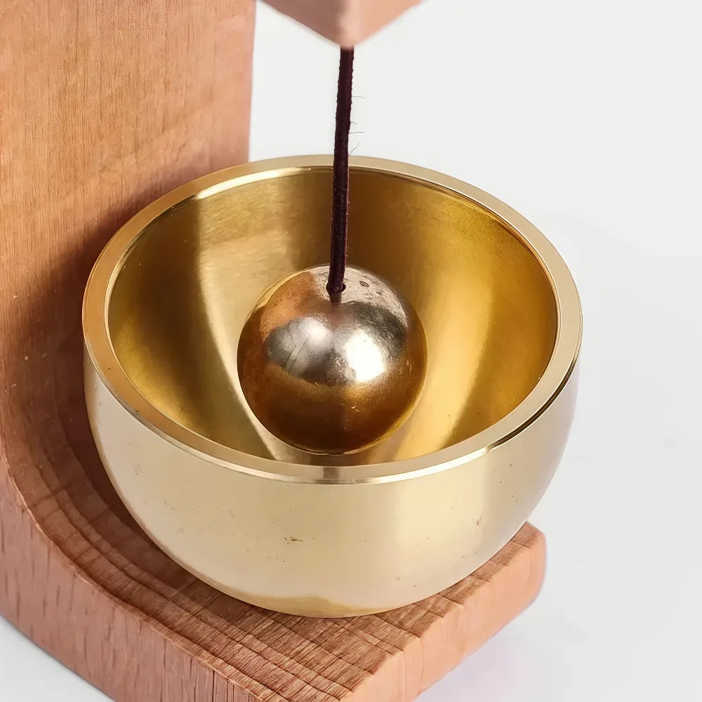 1pc Magnetic Doorbell,Wind Chime,No Batteries Needed, Magnetic Doorbell with Adhesive Backing, Wood Doorbell for Front Door