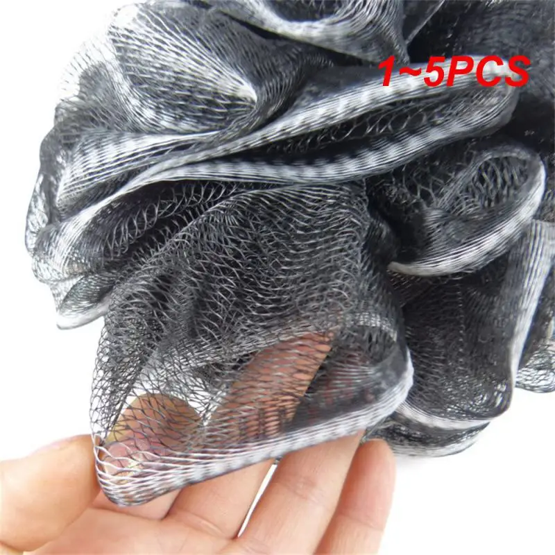 

1 ~ 5 шт. бамбуковый угольный шар для ванны, простой в использовании пуф для душа, аксессуары для душа, мягкий скруббер для цветов, шарик для ванны, люфы, цветок для ванны