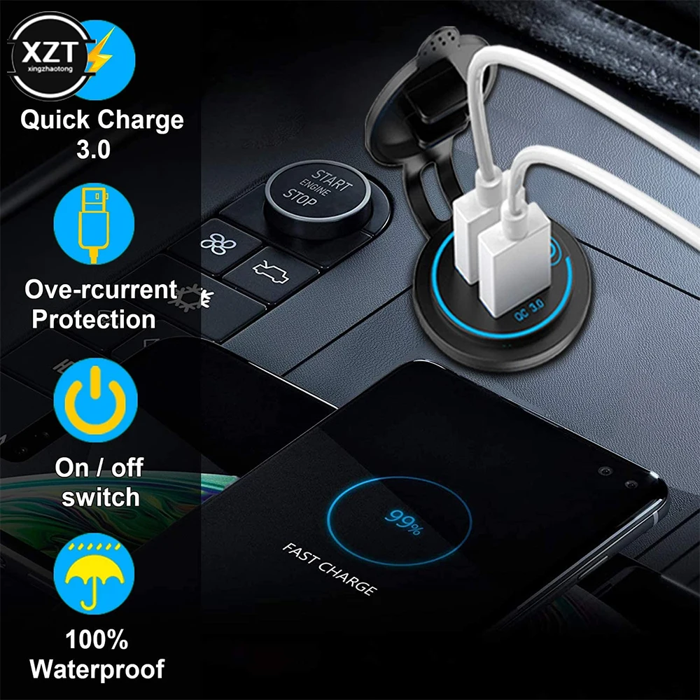 QC 3.0 ġ ġ    ڵ Ʈ Ʈ  USB  , ޴ º ī޶ GPS DVR, 36W
