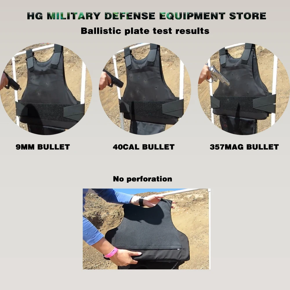 Level 3a NIJ IIIA 0.3 PE 0101.06 Police High Molecular Weight Polyethylene Soft Armor Self-Defense Tactical Bulletproof Plate body protector
