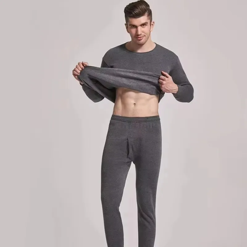 Outdoor skiing thermal underwear set winter fitness sports with fleece heating jacket ice skating cold proof close fitting thermal j