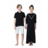 AP Dress Shorts and Muslin Shirt 2024 Summer Kids Cotton Family Matching Series Boy Top and Pants Micro Elastic Fabric, #7303 1