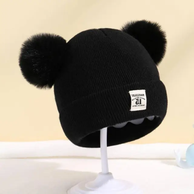 Bonnet Cagoule D'hiver Pour Enfant 3-8 Ans - Multifonction, Avec Pompon, Polaire - Ensemble écharpe Intégrée, Coupe-vent