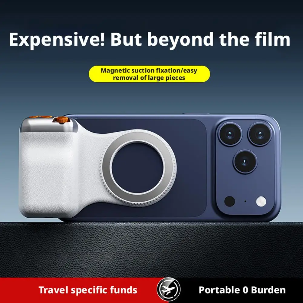 Ergonomic Magnetic Phone Grip with Remote Shutter