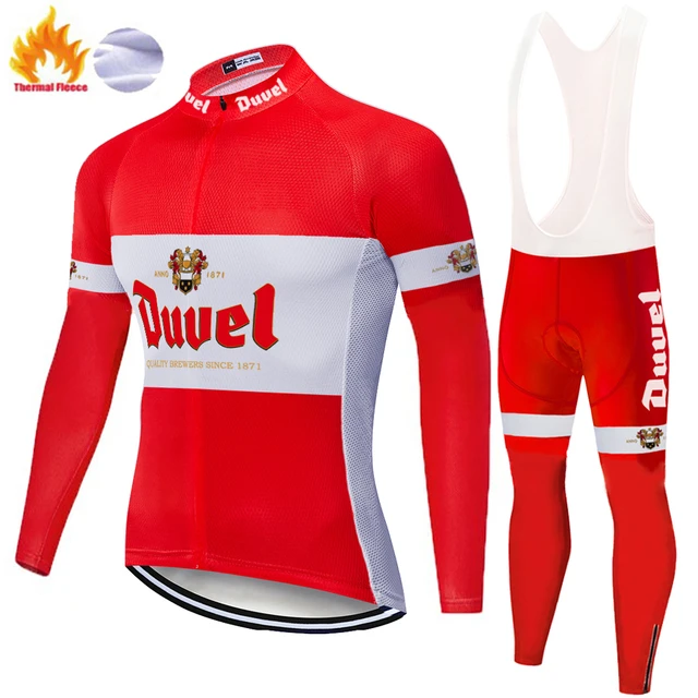 2023 DUVEL ropa ciclismo hombre invierno Men long sleeve cycling jersey  bike wear winter fleece cycling