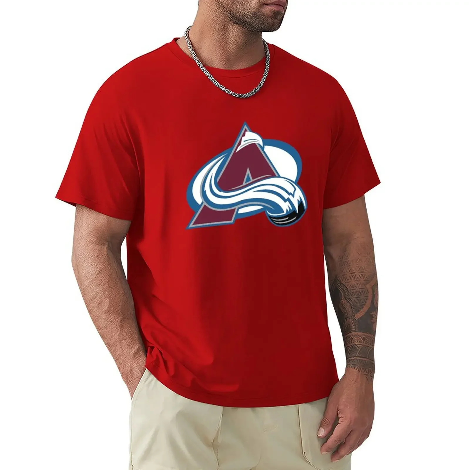

Avalanche logo T-shirt customizeds animal prinfor boys funnys mens clothing