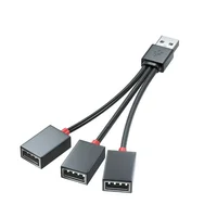 1 in 2 Out USB HUB Car Usb Splitter Cable Multifunction Adapter Cord Charging Cable for Iphone Android Smart Phone for Xiaomi 1