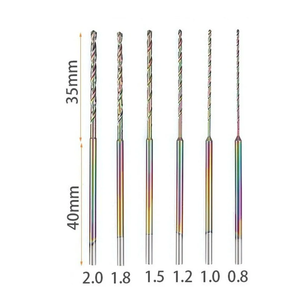 

2.35MM Shank Drill Bit Quenched Spiral Drill Bit Drilling Punch Needle Hardened Bits 75mm Length 0.8mm-2.0 Mm Power Tools Part