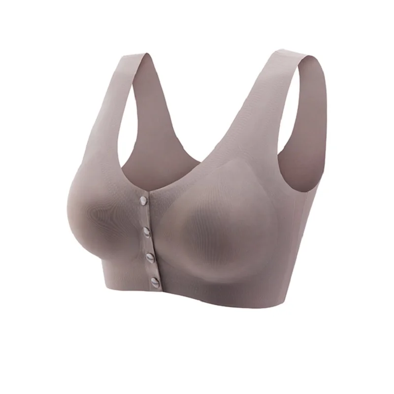 Nursing Bra Maternity Bra With Removable Pads Front Open Buckle Breathable Comfortable 3D Seamless Bras For Women Pregnancy Hot 6