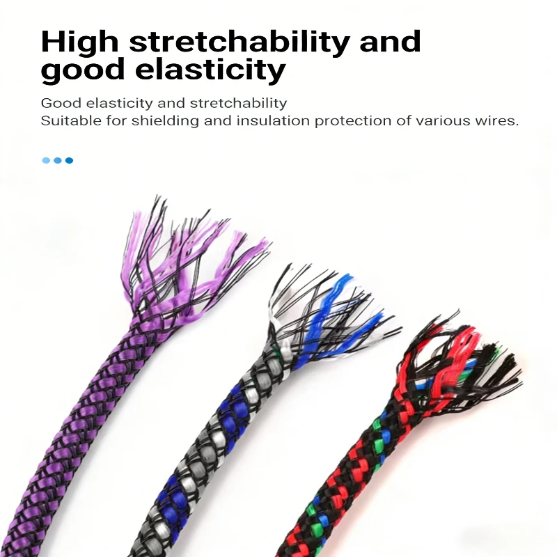 Durable Braided Wire Sleeve, Insulated Cable Protection Sheath