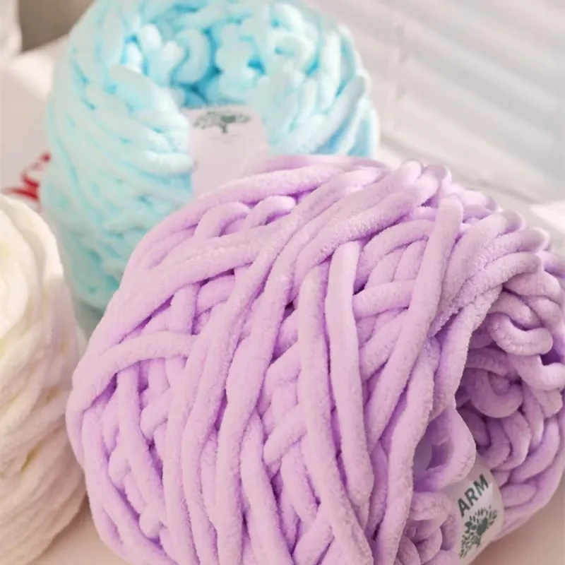 Filato grosso in velluto di ciniglia per maglioni, filato con