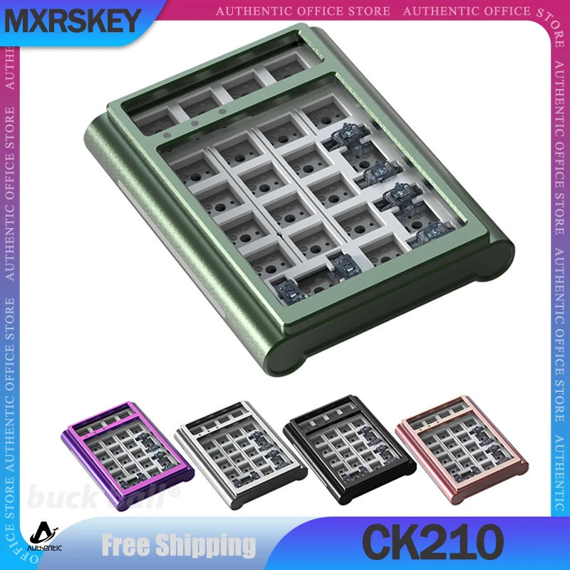 

MXRSKEY CK210 Numeric Keypad Kit 3mode 2.4G Bluetooth Wireless Keyboard Kit Rgb Backlit 21Keys Mini Numpad Esport Keyboad Kits