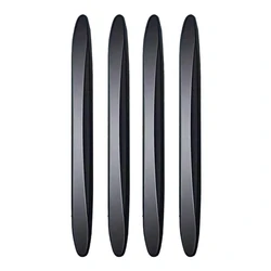 Durable PVC Car Door Edge Protector - Waterproof, Flexible, Self - Adhesive Anti - Collision Strips (4 - Pack) (Black 4pcs)