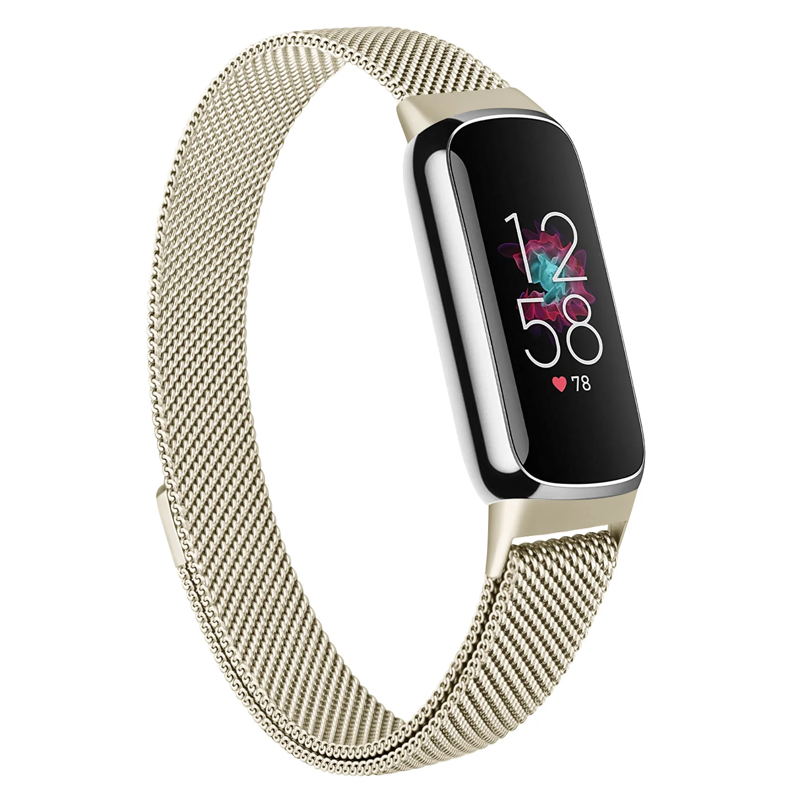Enhanced Metal Magnetic Strap for Fitbit Luxe - Sporty Smart Watchband Accessories & Replacement Bracelet Wristband