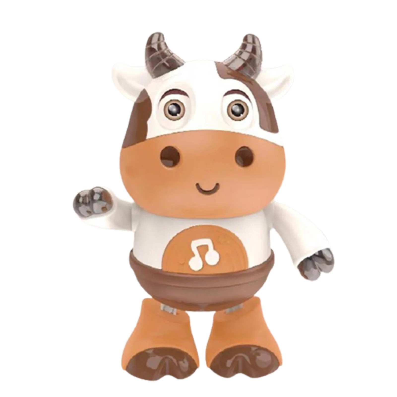 Electric Cow Dancing Robot Toy Smart 360 Degree Rotating Music with Light Party Favors and School Supplies FOU99 5
