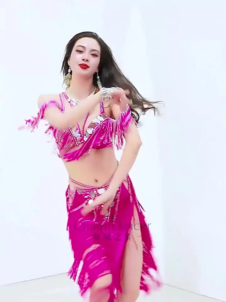 Belly Dancing Set for Women Drum Solo Senior Tassel Professional