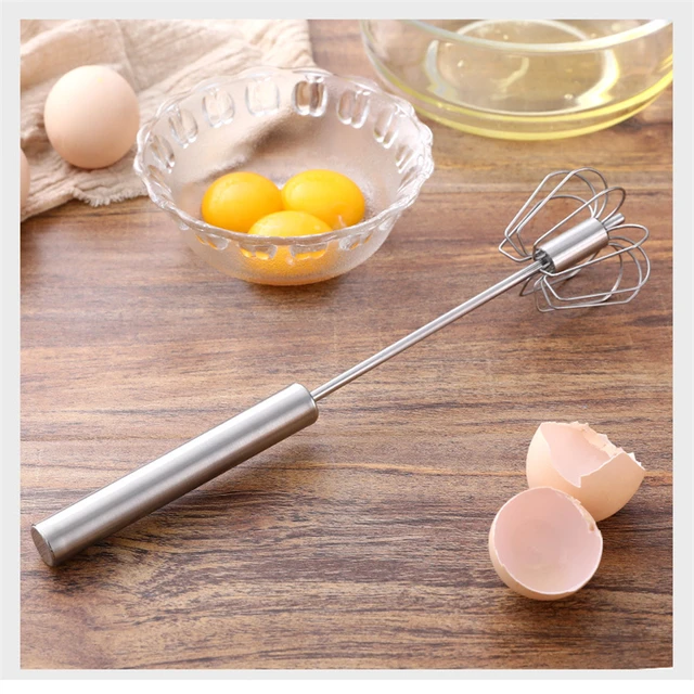 Easy Whisk Egg Beater 304 Stainless Steel Hand Push Rotary Blender  Versatile Mini Foam Milk Frother Manual Mixer Kitchen Tool - AliExpress