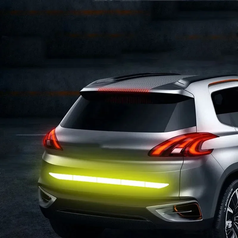 자동차 반사 경고 안전 테이프, 충돌 방지 경고, 반사 스티커, 자동차 트렁크 반사 액세서리