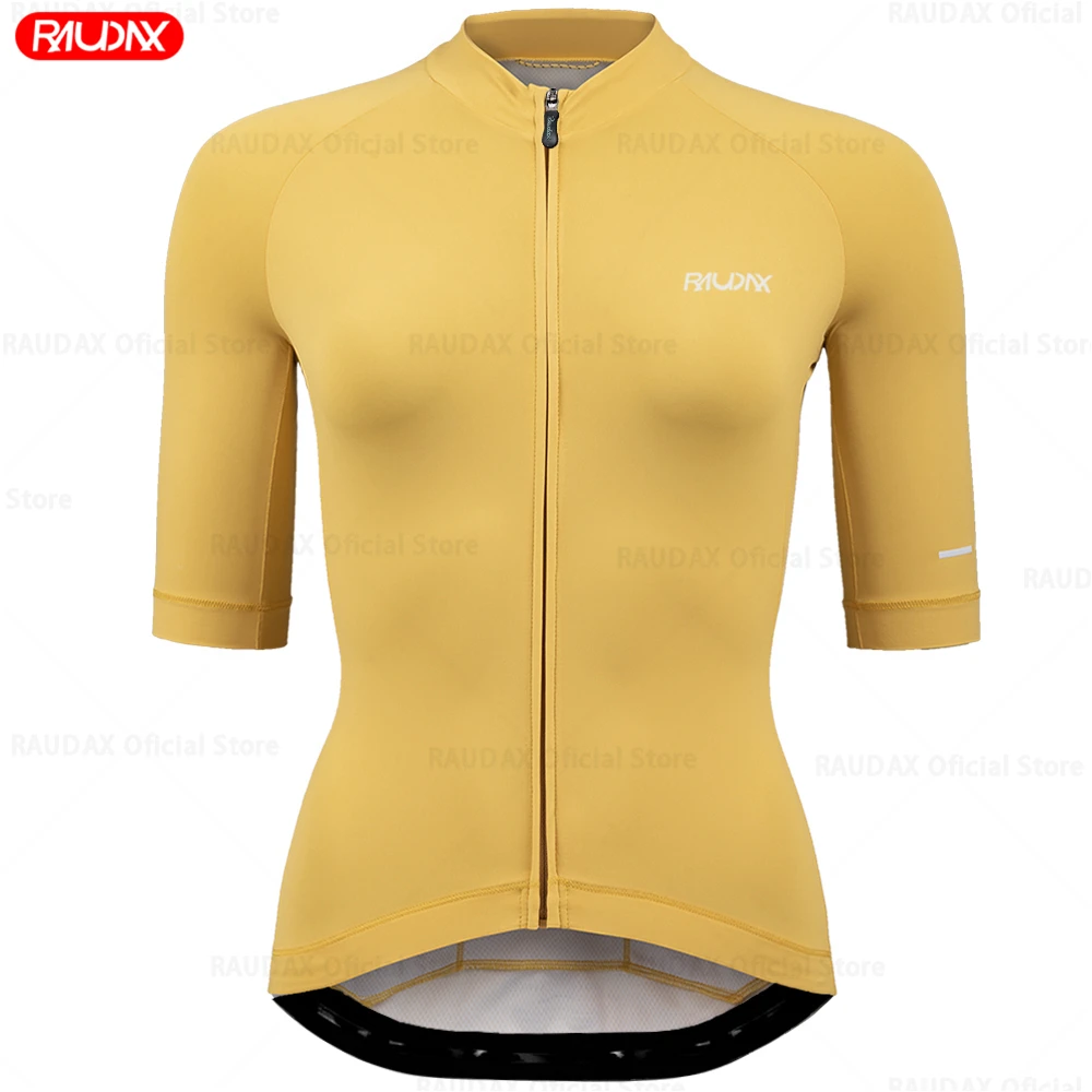 2026 Raudax Radtrikot 11 Farben Radsport-Rennoberteile Kurzarm-Radfahrerkleidung Shirt Maillot Damen Fahrradbekleidung – Detail 12