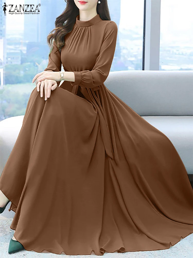 The Perfect Red Dress for Every Occasion: Real-World Review of the ZANZEA  Long Sleeve Maxi Sundress