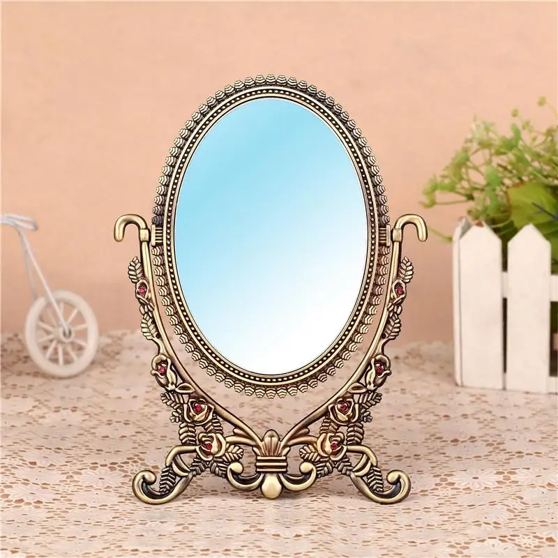 

Golden Shower Vintage Decorative Mirror Makeup Crafts Living Room Aesthetic Mirror Vanity Frame Espelhos Home Design YX50DM