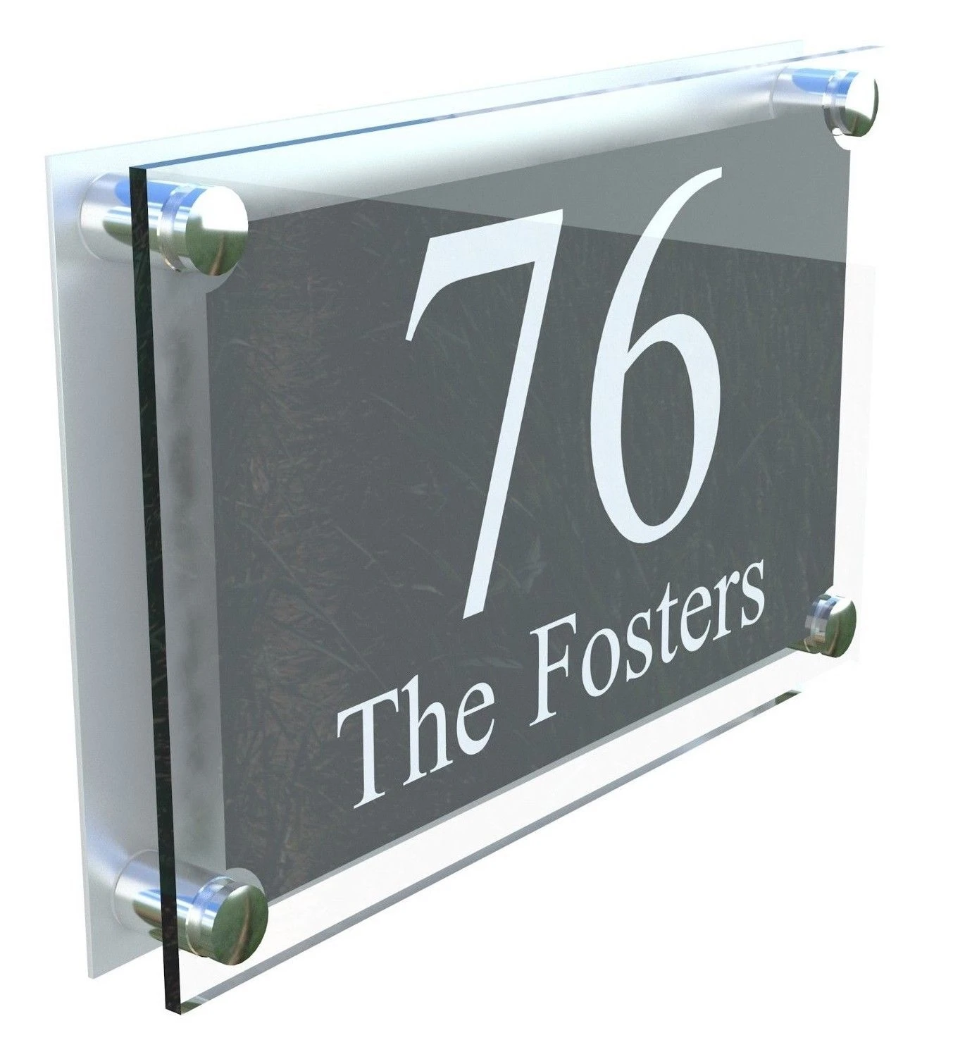Modern House Street Door Number Plaque Personalised Acrylic House Number  Name Plate - Plaques & Signs - AliExpress