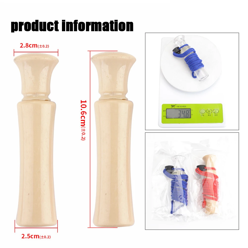 Duck Call Whistle with Lanyard Pheasant Mallard Voice Whistles Hunting Accessory