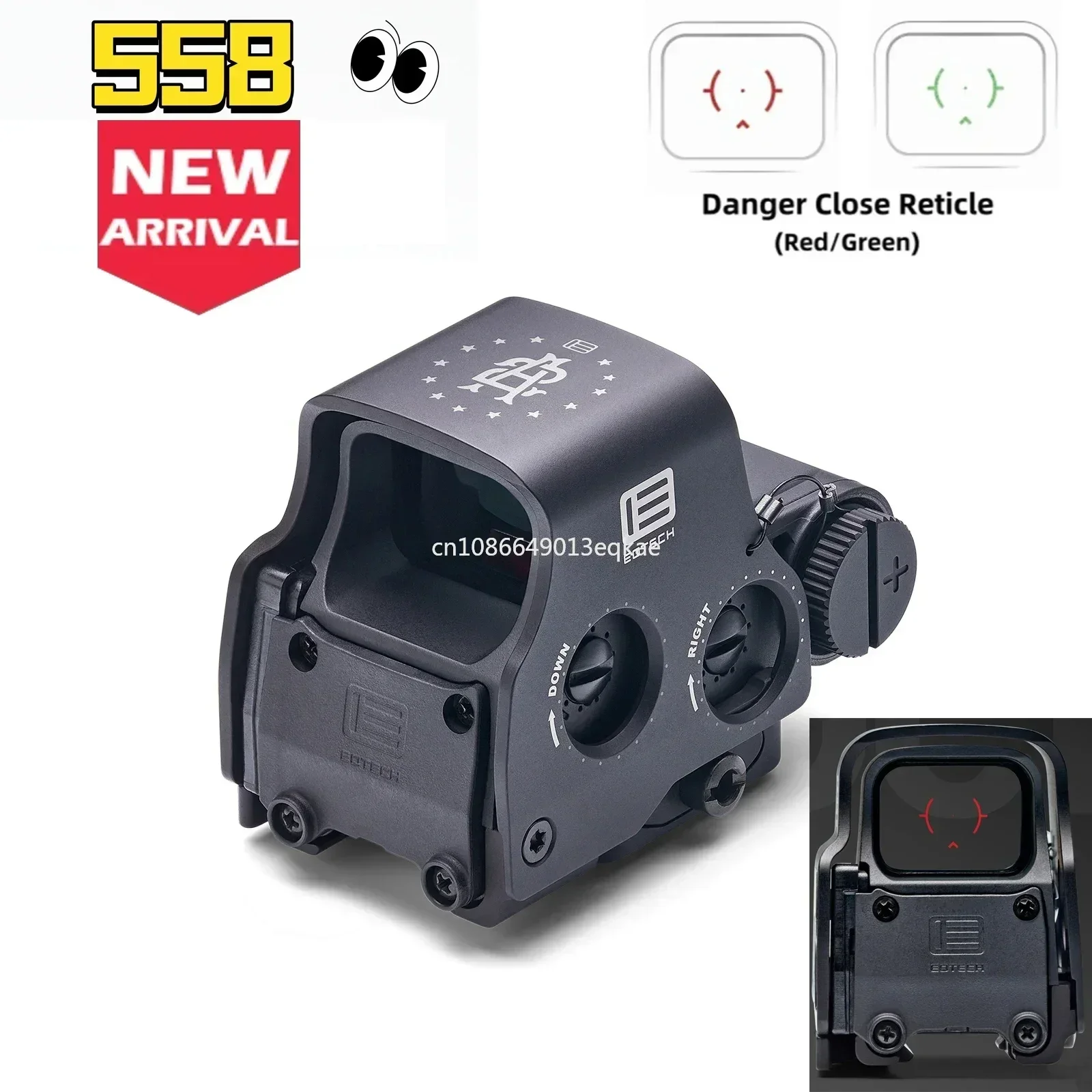 EOTECH 558 DCR Red & Green Dot Holographic Sight Airsoft Hunting G33/G43/G45 3X 5X Magnifier 20mm Rail Mounts red dot sight tactical magnifier scope holographic collimator