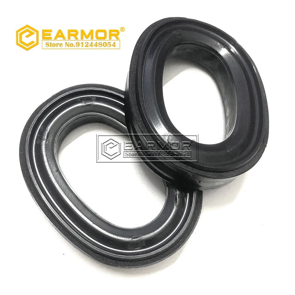 EARMOR S06 Silicone Gel Ear Sealing Rings Pair Headset Accessories Fit for M30 Shooting Noise Reduction Headset Replacement
