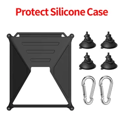Mini Portable Silicone Protective Cover - Anti - Drop, Anti - Slip, Waterproof Outdoor Soft Shell (Black)