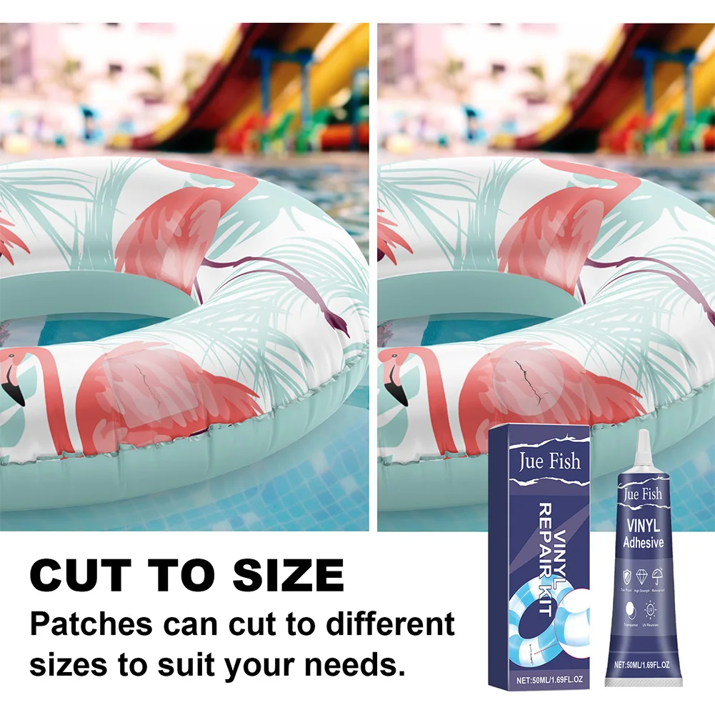 1-5pcs Pool Liner Patch Repair Kit Inflatable Patch Repair Kit Heavy Duty Inflatable Repair Kit for Air Mattress Bounce House 3