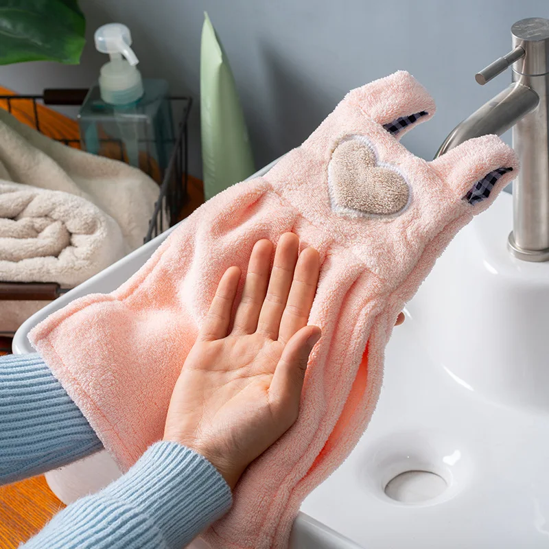 Salle De Bain Cuisine Torchon Serviette À Main Suspendu Doux