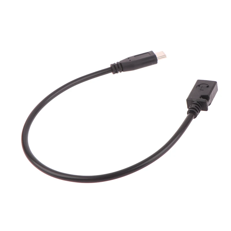 직각 USB-C 충전 케이블, Duttek USB 2.0 C 타입 수-미니 USB (미니 B) 암 컨버터 케이블 코드, 27cm