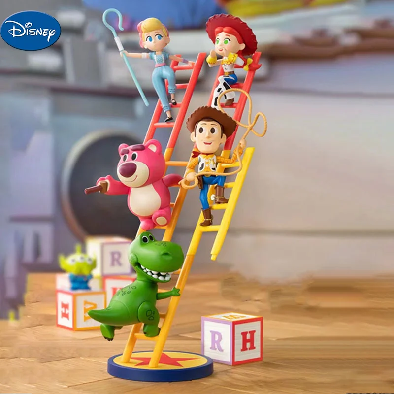 New Disney Toy Story Blind Box Buzz Lightyear Cartoon Character Model Toy Ladder Series Misteriosa Blind Box Doll Regalo Di Natale