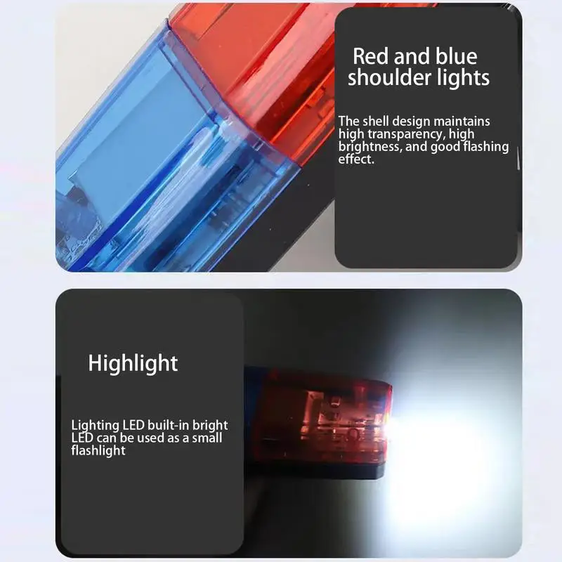

LED Safety Light IP65 Waterproof Night Walking Light USB Charging LED Light Signal Light Clip on Flashlight Runner Lights for