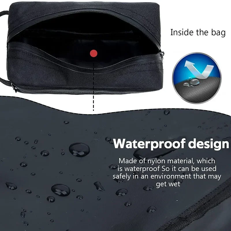Borsa da Toilette da Viaggio per Uomo, Grande Capacità, Impermeabile, Portatile, Beauty Case per Uomini e Donne, Pochette per Cosmetici - immagine 6