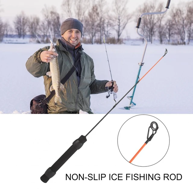 Ice Fishing Pole Adjustable Fiberglass Ice Fishing Rod Ultralight  Telescopic Ice Fishing Rod with Non-slip Handle for Outdoor - AliExpress