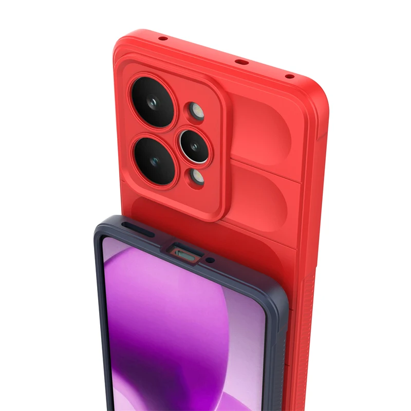Durable Shockproof Plain Rubber Phone Case Cover