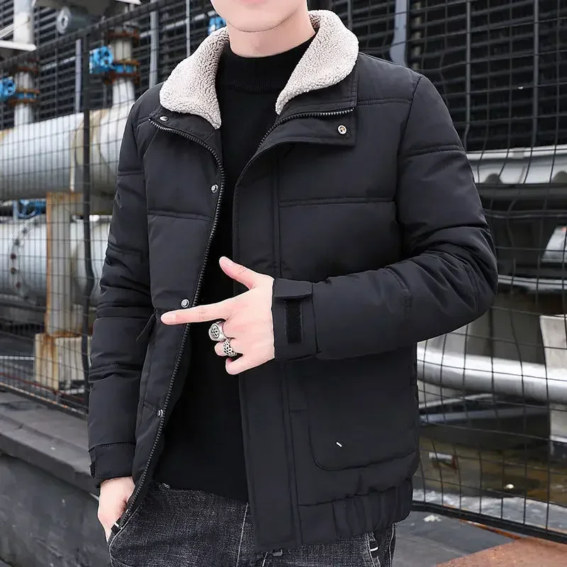 thumbnail image 1 of Abrigos acolchados con cremallera para hombre, parkas, chaqueta de plumón para hombre, invierno 2024, reseñas coreanas, muchas prendas, elegantes, acolchadas, modernas, pesadas, 1 of 5