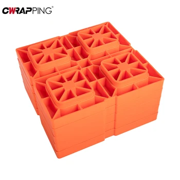Heavy Duty RV Leveling Block RV Superimposed Board Flattener Block Trailer Trailer Escape Plate Trailer Wheel Stopper Anti-slip 5