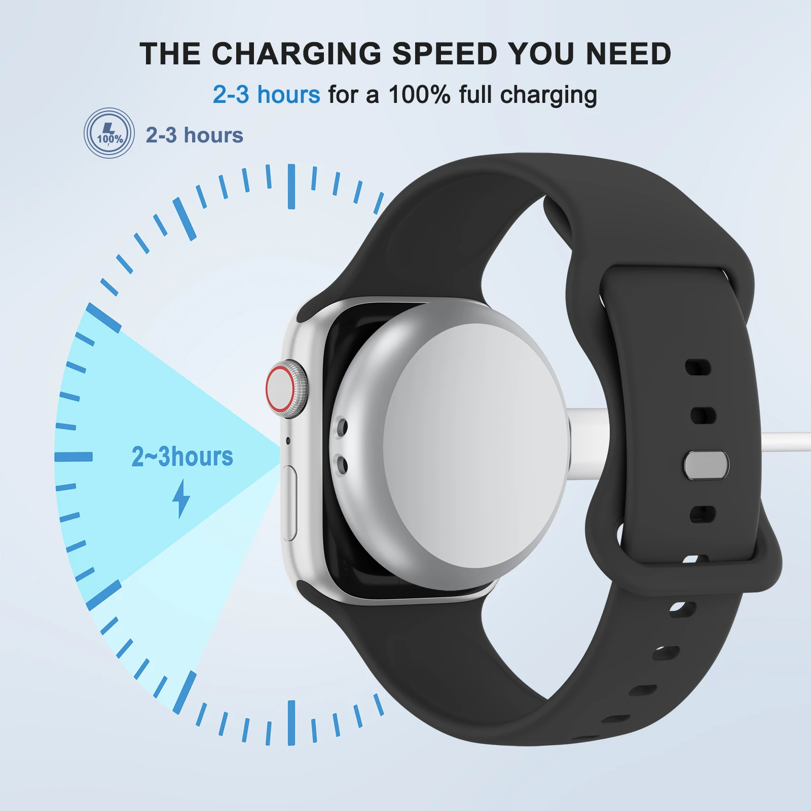 Portable Magnetic Watch Charger with Lanyard