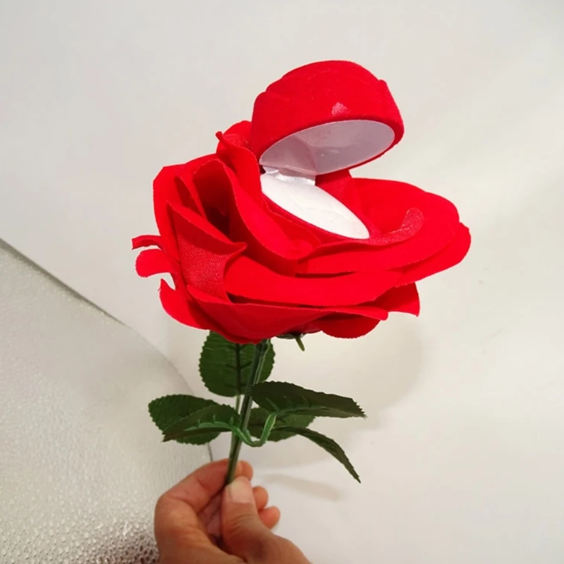 Unique Rose-Shaped Ring Cases Unique Jewelry Display Box Flower