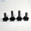 Four Black Tight Nuts Plastic Screw Nut New Fitting Parts For Soft Ice Cream Machine Accessories 2 Short 2 Long M8 M10 Optional 4