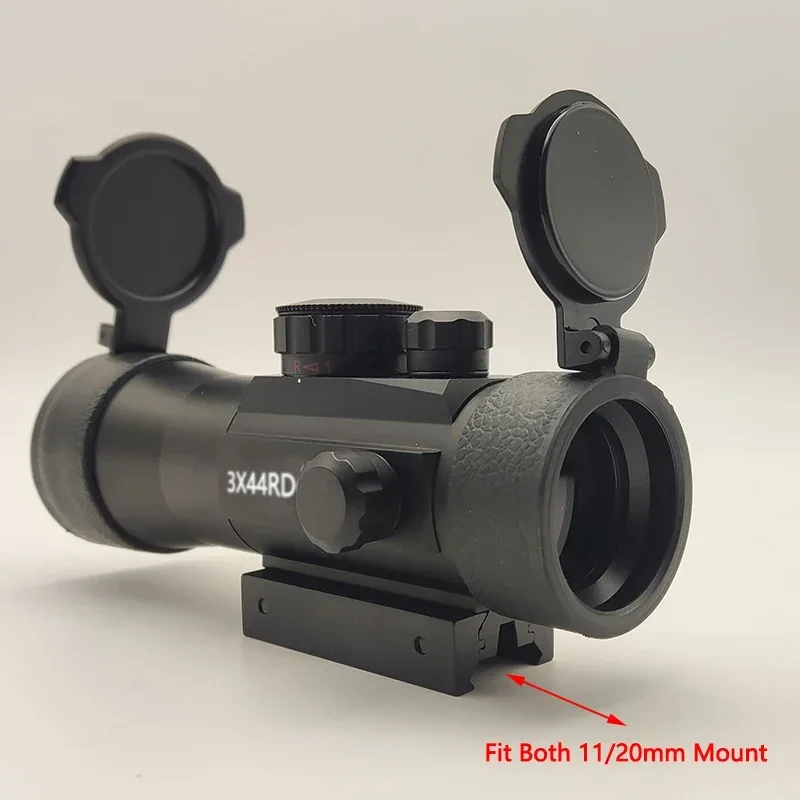 Red Dot Sight 3x44 Red Dot Scope 1x40 Hunting Lunettes Telescopic Sight 11/20mm Track Installation Spotting Scope for Rifle Outdoor Hunting