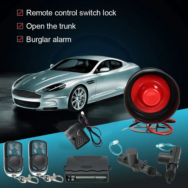 Car Alarm 2 Door Remote Central Locking Kit: Complete Security for Your Vehicle