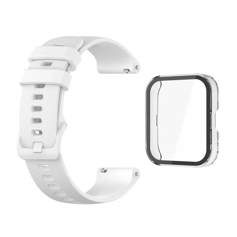 스마트 워치 실리콘 팔찌 케이스, PC 및 유리 스크린 보호대 필름, 전체 커버, Amazfit Bip 5 Bip3 3 Pro용 스트랩