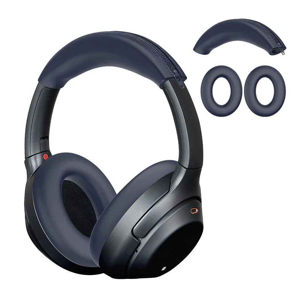 Silicone Ear Cushion and Headbeam Protective Cover Set